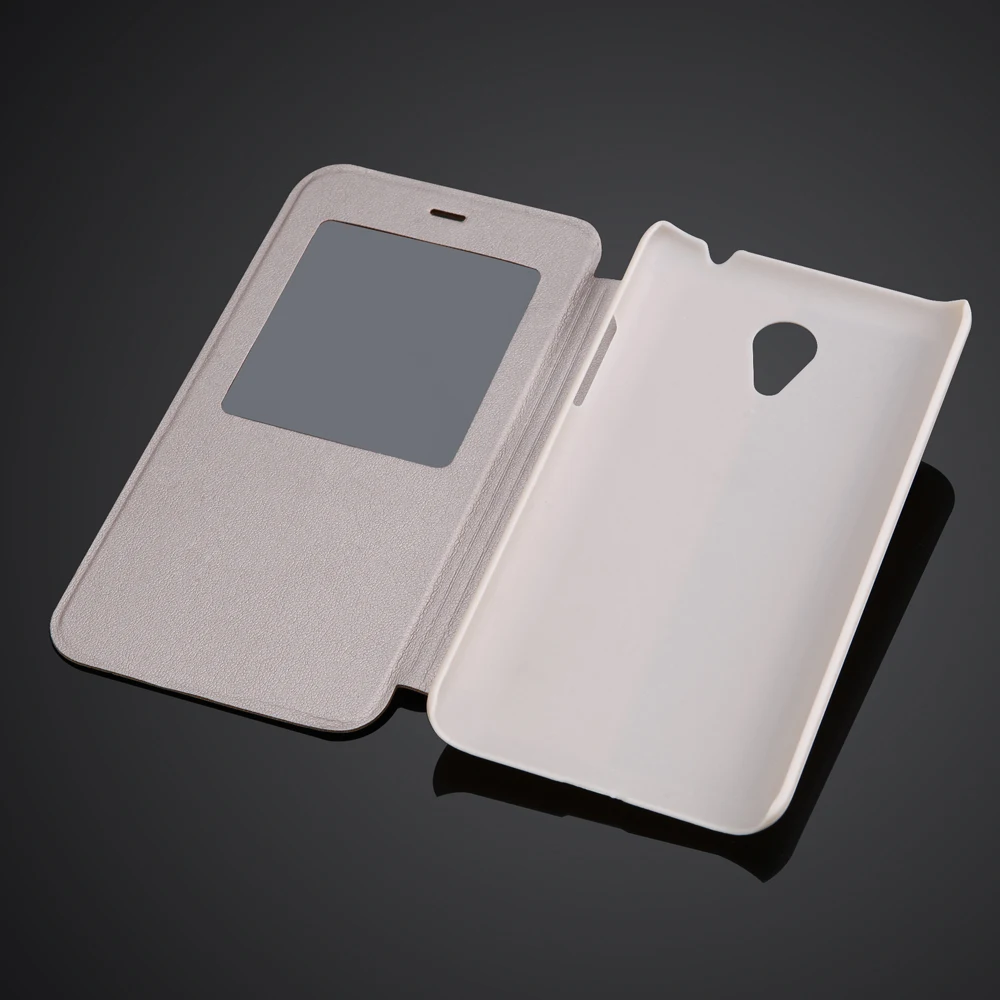 Для Meizu Meilan M1 Note 1 Auto-Dormancy Smart View Window Stand откидной Чехол из искусственной кожи с