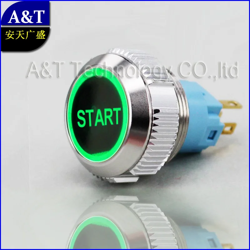 Настройки Автомобиля Моторной лодки START STOP Кнопка 12 В 24 Зеленый Красный СВЕТОДИОД