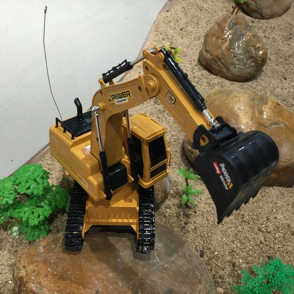 RC экскаватор инженерный трактор автомобиль игрушка мальчик Моделирование