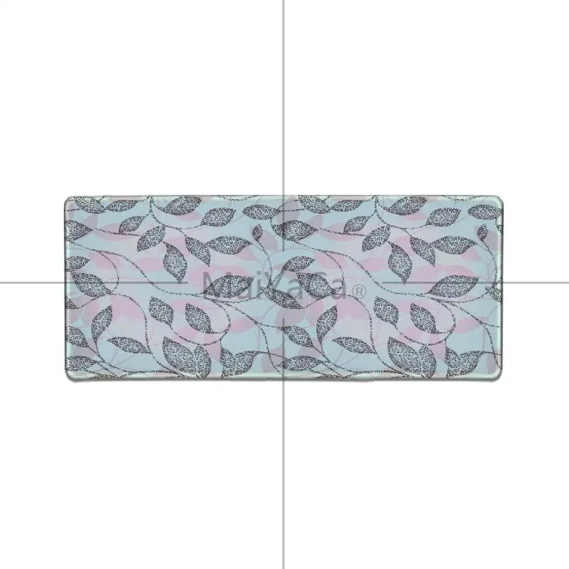 Lock Edge 30x80cm MaiYaCa покрытый листьями узор офисные мыши геймер силиконовый коврик для мыши большой размер компьютерный коврик для мыши нетбука игровой коврик для мыши - Цвет: Lock Edge 30x80cm