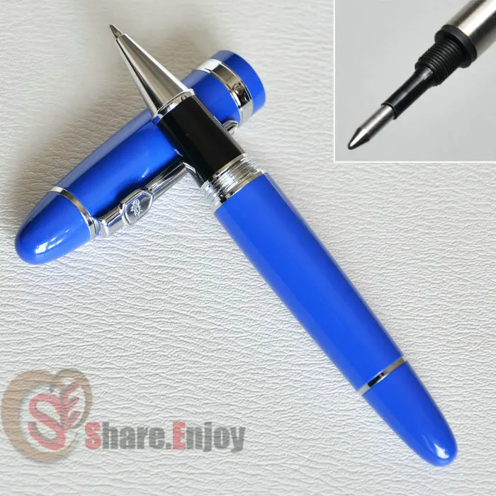 Шариковая ручка JINHAO 159 синий и серебристый толстый|roller ball pen|ball penjinhao |