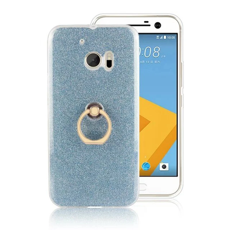 Для HTC One M10 5 1 дюймов чехол с блестящей пудрой кольца мягкий TPU для мобильного