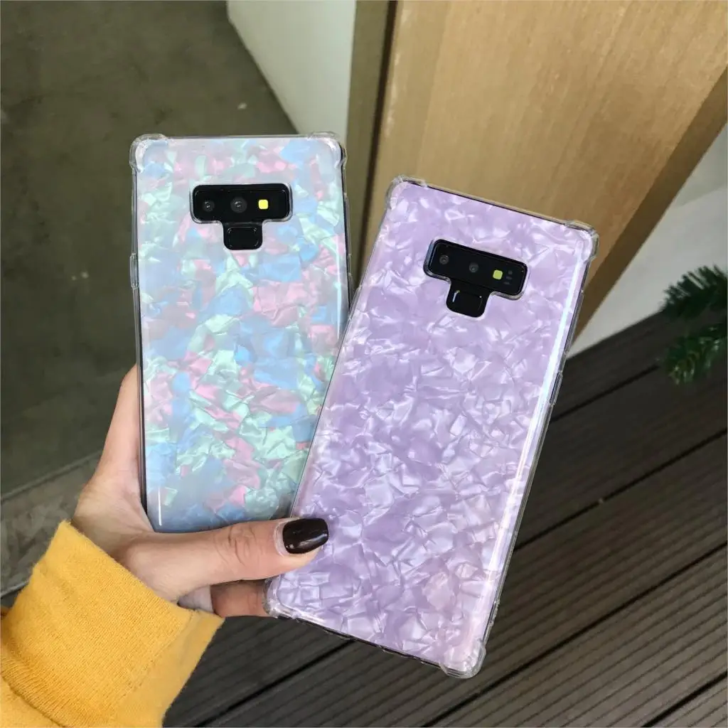 Противоударный защитный чехол для Samsung Note 9 8 мраморный S9 S8 A5 A6 A7 A8 Plus J4 J6 J8 2018 TPU iphone