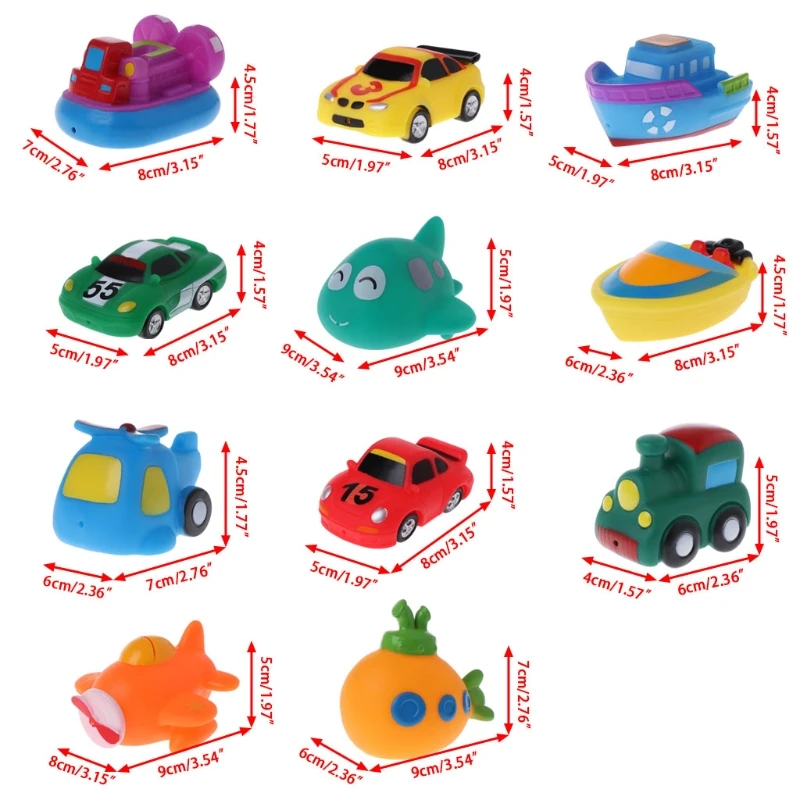 Прохладная Ванна Детские игрушки toyscolorful автомобилей Лодка мягкие резиновые