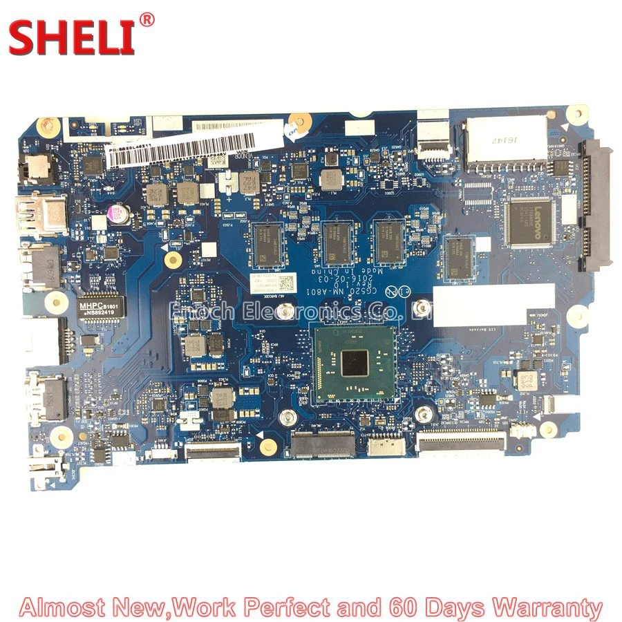 MOUGOL 5B20L46211 ноутбук материнская плата для Lenovo IDEAPAD 110 15IBR CG520 NM A801 SR2KN N3060 4G Системы