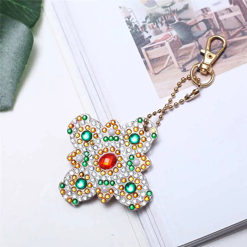 Брелок для ключей сделай сам набор цепочек особой формы с алмазным рисунком