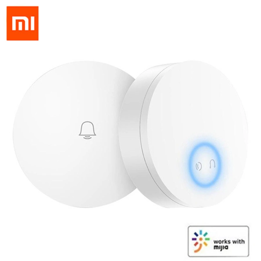 Xiaomi Mijia Linptech Smart wifi беспроводной дверной звонок самогенерирующий AC 110-240 В интеллектуальное управление памятью работа с приложением mihome