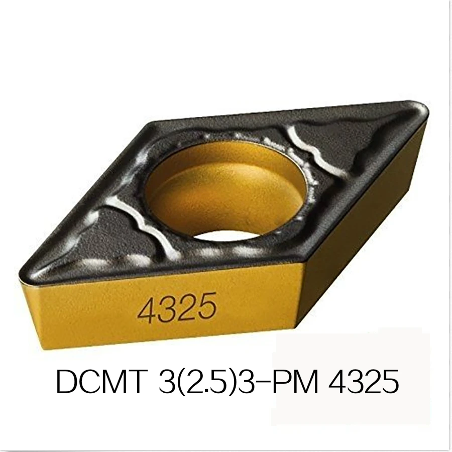10 шт. DCMT 3 (2.5) PM 4325 Индексируемых Токарный Резец Установлен Внутренний фрезерные и