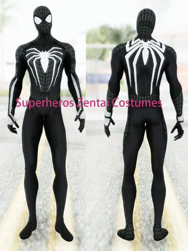 Костюм для косплея PS4 E3 с 3D принтом Комплект черного цвета линзами Хэллоуина|costume