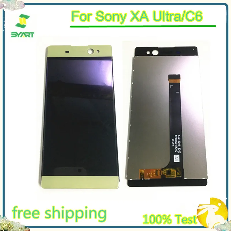 Качественный ЖК дисплей AAA для Sony Xperia C6 сенсорный экран дигитайзер сборка XA Ultra/C6 с
