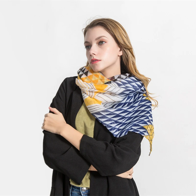 Элегантный качественный шарф для женщин Весна Осень Новый сращивающийся