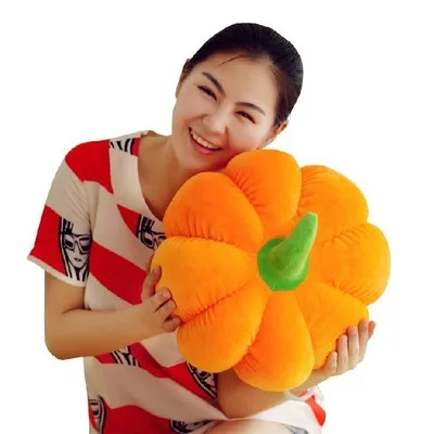 pumpkin 40cm Хэллоуин Тыква плюшевая игрушка-подушка еда из Японии девушка подарок кавайная Подушка скандинавские игрушки ангел демон сердце подушка подарок на Хэллоуин - Цвет: pumpkin 40cm