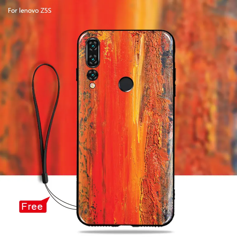 Чехол для Lenovo Z5s L78071 деревянный стиль Мягкий чехол телефона защитный coque fundas |