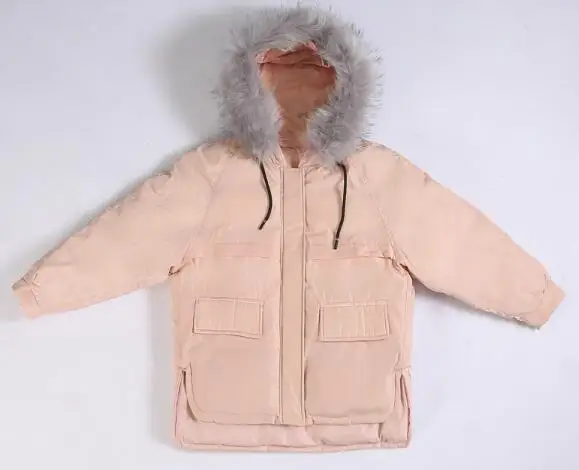 Женская куртка с капюшоном и меховым воротником Fdfklak пуховик хлопковой