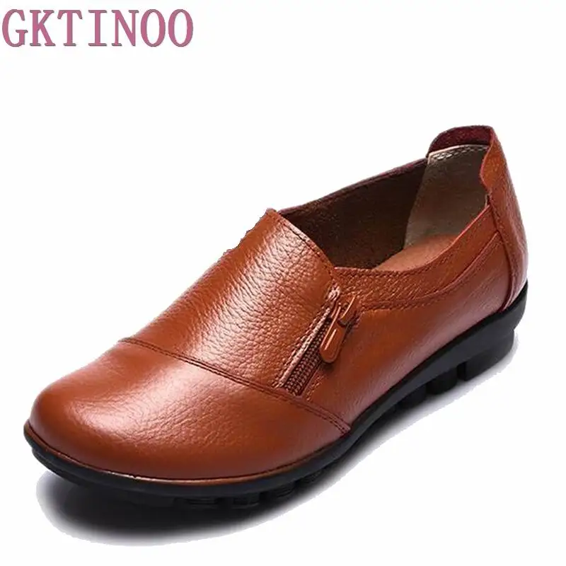 Женские тонкие туфли на плоской подошве из натуральной кожи весну 2019 | Обувь