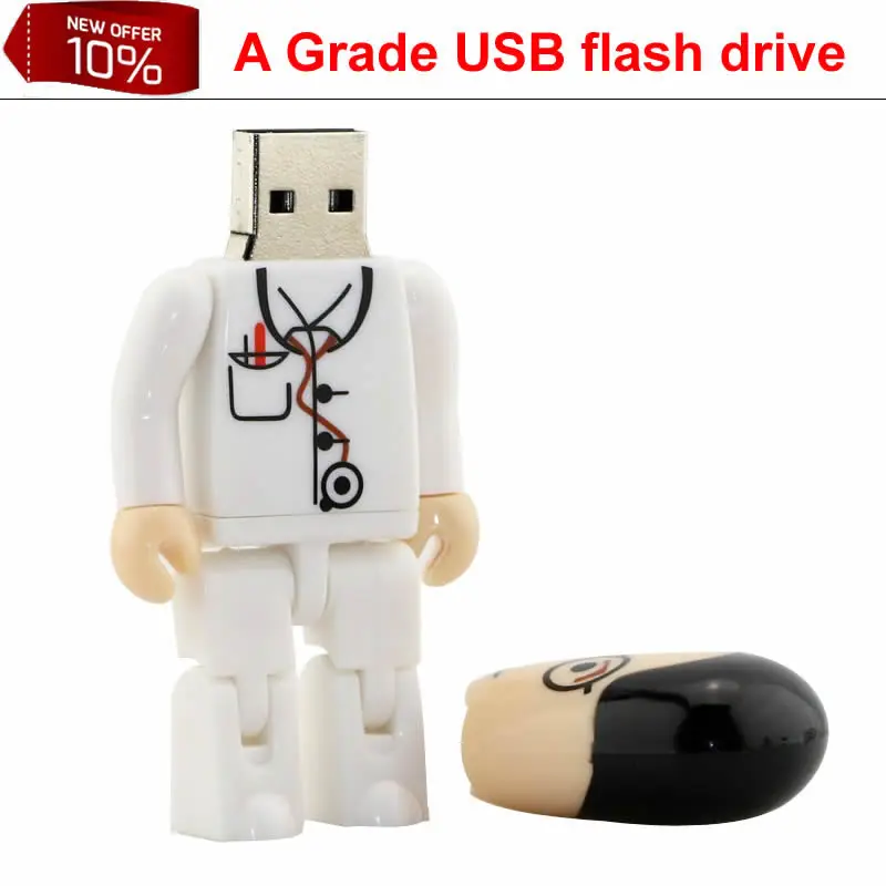 4 ГБ/8 ГБ/16 ГБ/32 ГБ симпатичная терапевтическая карта памяти Doctors USB флэш-накопитель подарок мультфильм флешка