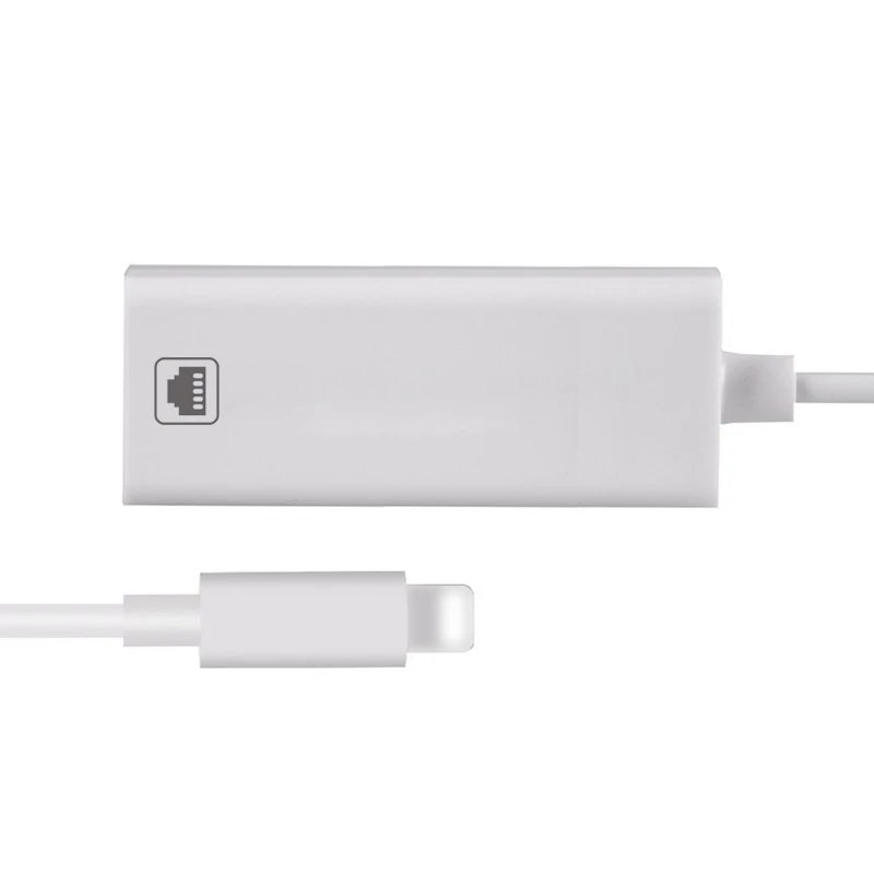 100 Мбит/с сетевой кабель адаптер для Lightning RJ45 Ethernet LAN проводной путешествия компактный для iPhone/iPad серии