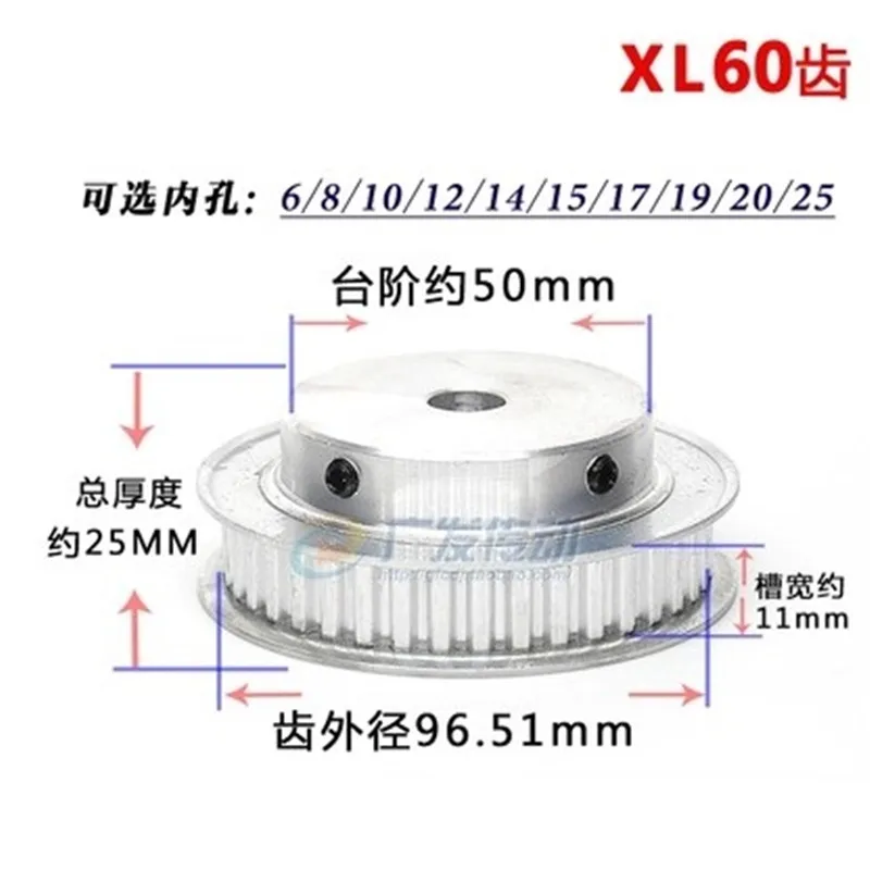 1 пара шкив ремня ГРМ XL понижающий 1:6/6:1 60T 10T межосевое расстояние 100 мм комплект зубчатой передачи с 156XL набор зубчатых ремней