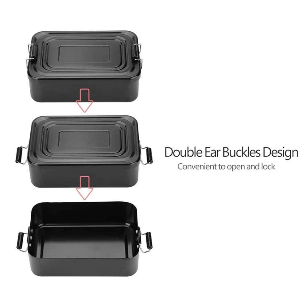 Портативная Алюминиевая коробка для ланча набор выживания авантюриста