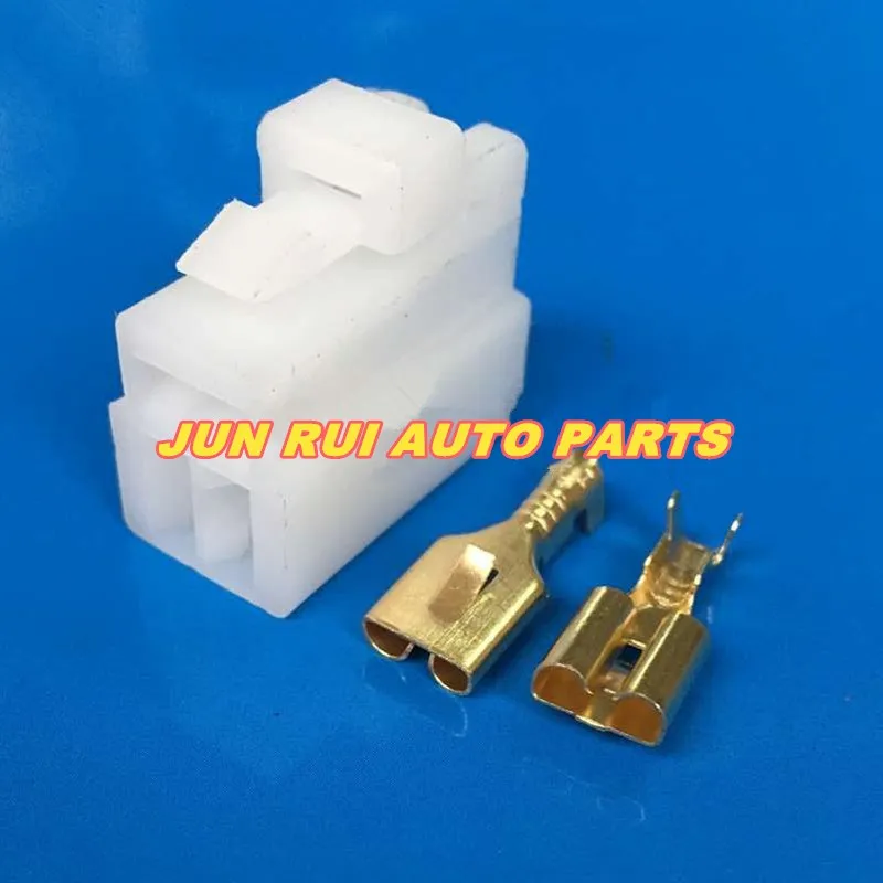 

10pcs/lot wire male connector Black female cable connector terminal Terminals 3-pin connector Plugs sockets seal DJ7034-6.3-21