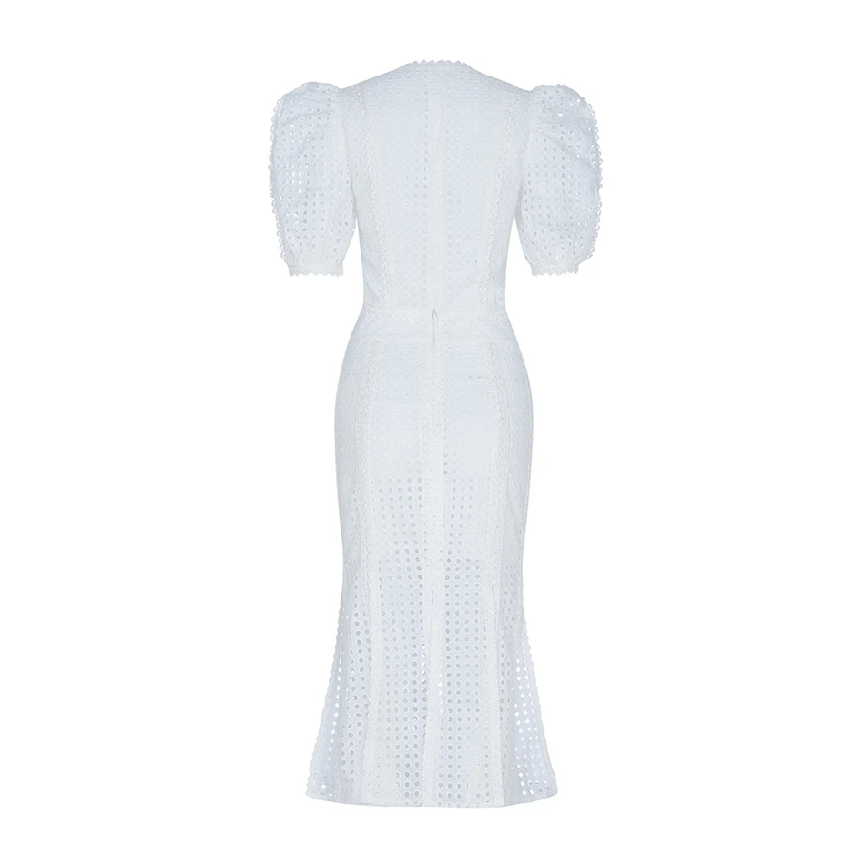 Seamyla новинка 2019 летнее платье Vestidos женское элегантное белое с вырезом для