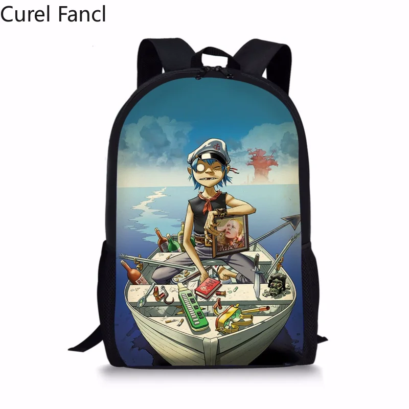 

2020 Cartoon Print school book bag orthopedic backpacks schoolbag satchel for boys girls teenager students Curel Fancl