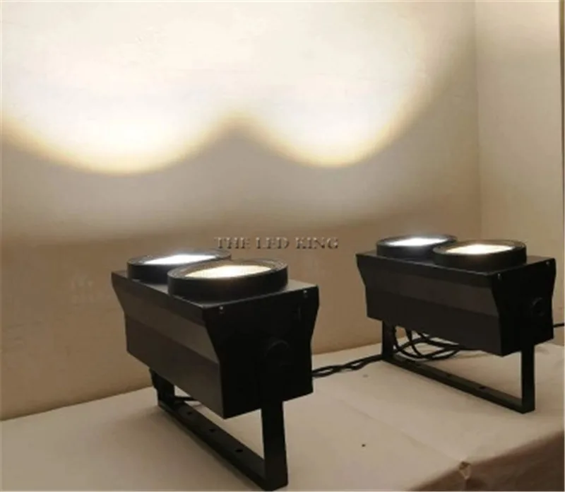 Новинка 2019 2 глаза 2x200 Вт 2x300 LED теплый белый 400 Led АУДИТОРИЯ Blinder DMX COB 600 PAR|Эффект