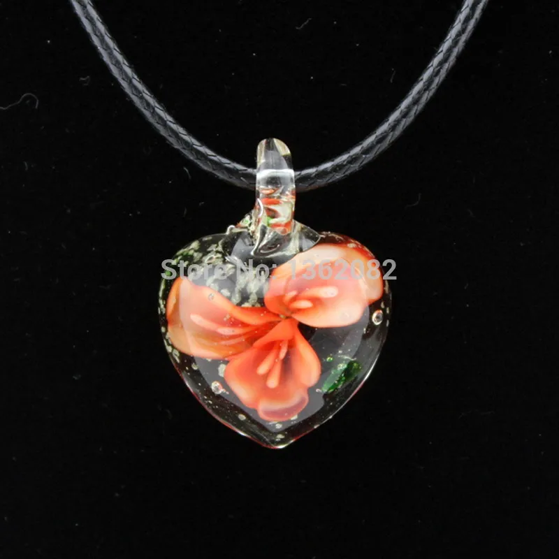 Новинка очаровательные фосфоресцирующие стеклянные подвески в виде сердца из
