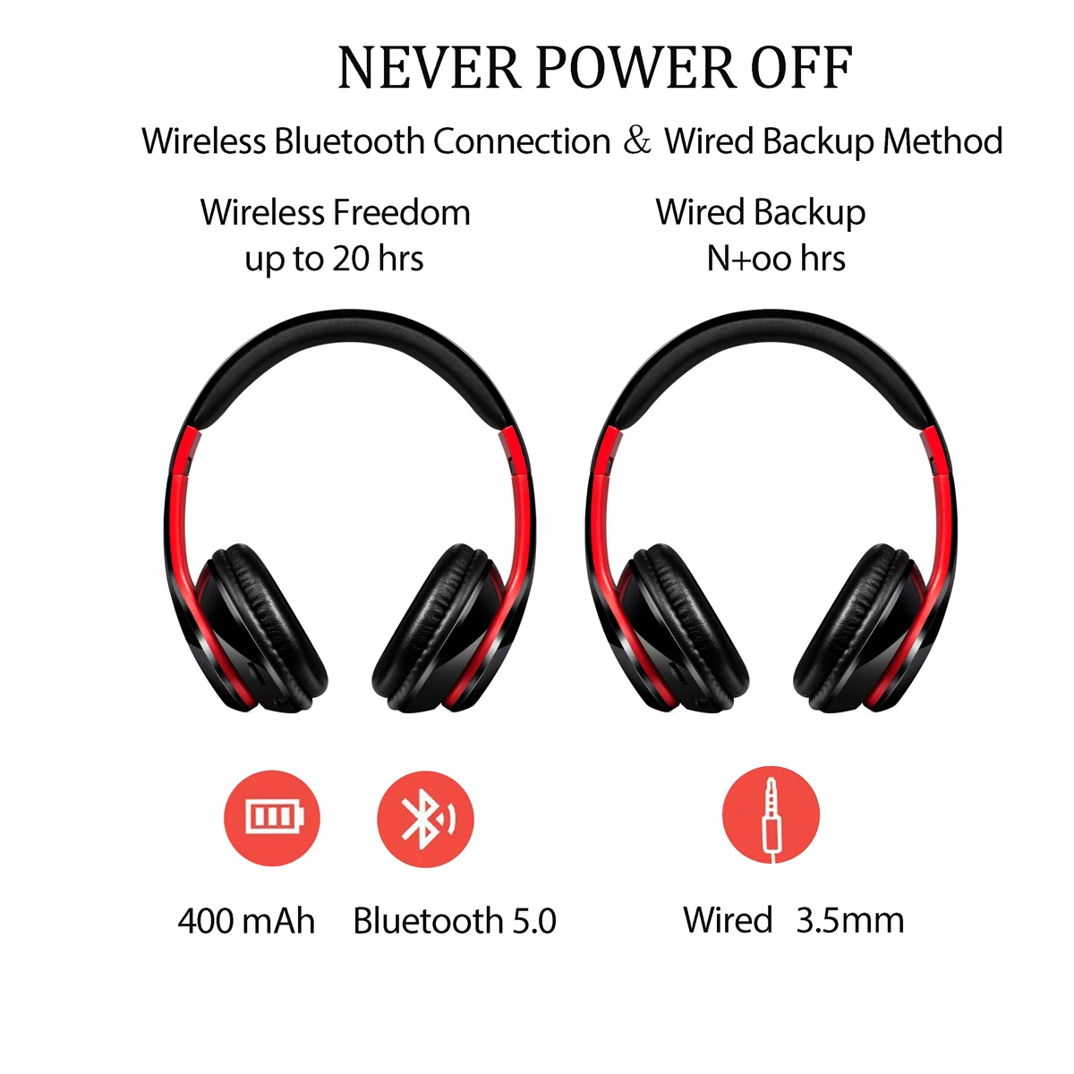 LONTENFY Hi Fi стереонаушники Bluetooth наушники Музыкальная гарнитура FM и поддержка sd