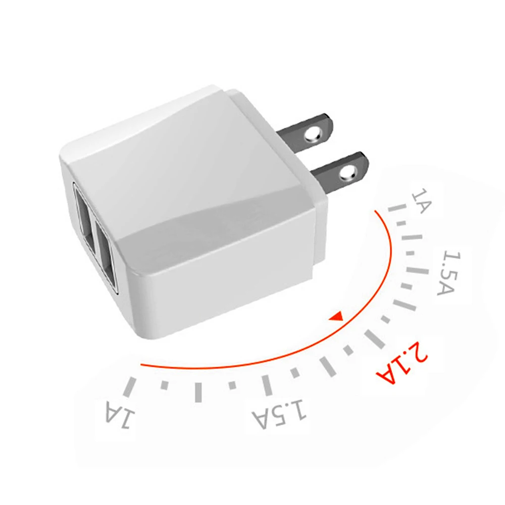 Универсальное дорожное зарядное устройство 5 в 2 1 а с двумя usb-разъемами