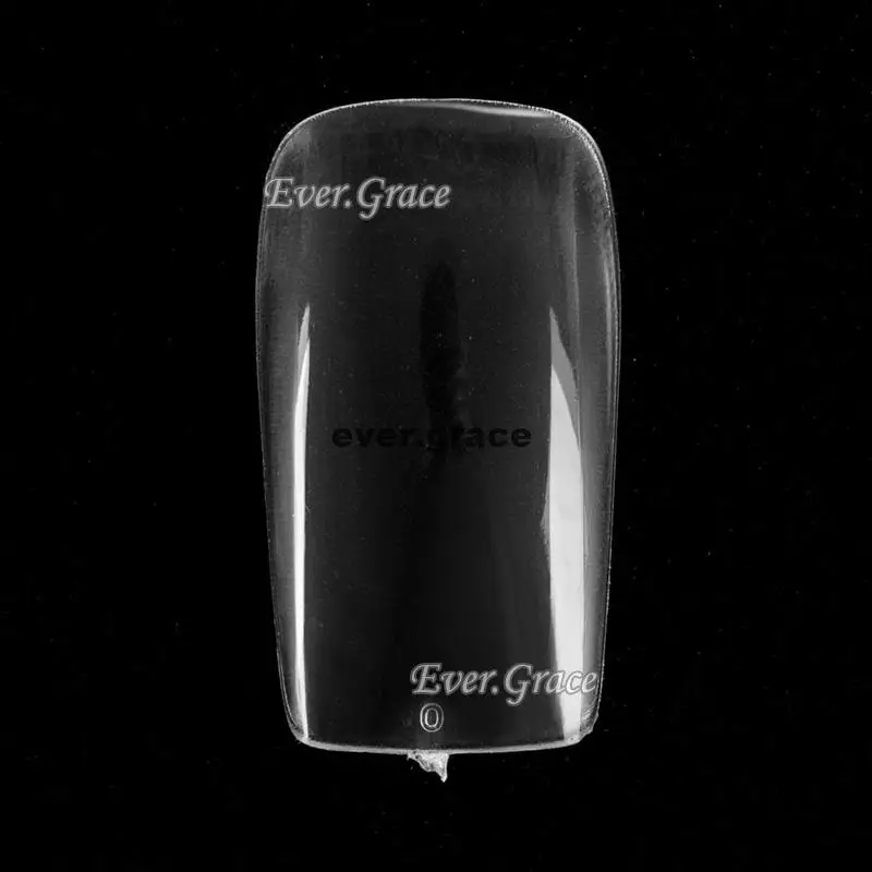 Профессиональный дизайн ногтей 500 шт полностью прозрачные накладные ногти