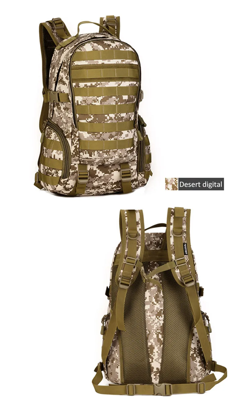 35L тактический военный рюкзак, походный штурмовой Molle, спортивные сумки для альпинизма, пешего туризма, треккинга, камуфляжная охотничья сумка XA369WD