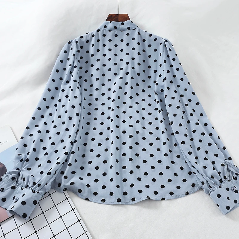 2019 new fashion women's adult clothing temperament laces loose wild autumn and winter shirts retro chiffon shirt female G400 |
