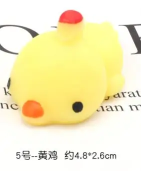 chicken Игрушка Мягкий кот милые животные антистрессовый мяч сжимающий поднимающийся Моти антистресс облегчение игрушки Abreact мягкий липкий сквиши Забавный подарок - Цвет: chicken