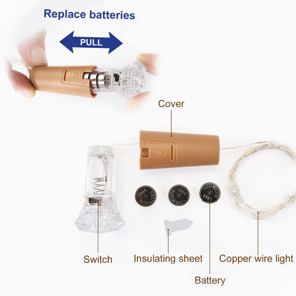 6 шт. новейшая СВЕТОДИОДНАЯ Рождественская гирлянда световые украшения медная