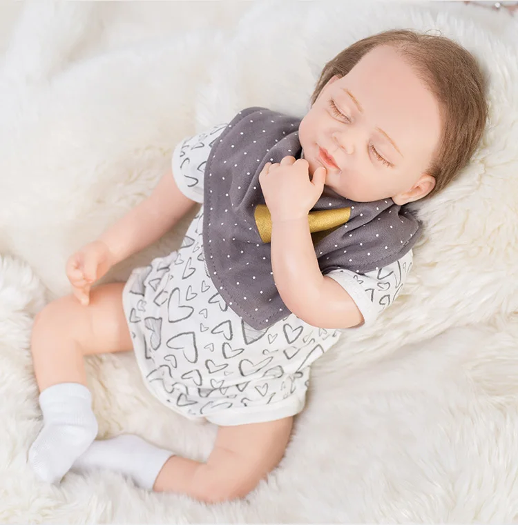 

Кукла NPK мягкая на ощупь, 48 см, 3/4 силиконовые куклы Новорожденные, Реалистичная Модная Кукла Новорожденные, игрушки для девочек, плюшевая иг...