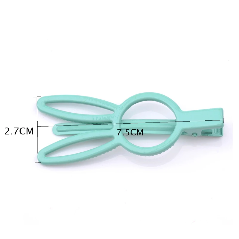 Girls Cute Rabbit Ear Hairpins Hair Clips Solid Color Hairgrip Geometric Barrettes Fashion Jewelry For Women Accessories |