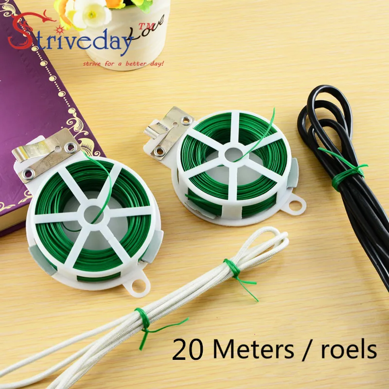 20 м/рулон Металлические Кабельные стяжки/проводов финишная кабель тиесс/садовый