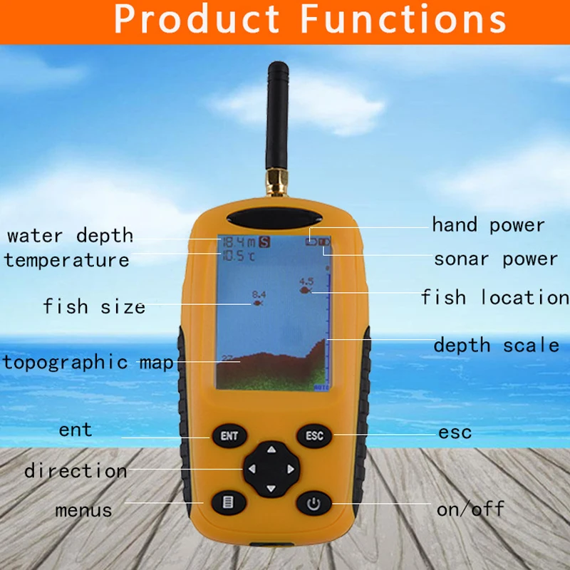 Высокая точность зарядки версия Авто 105 градусов грязная вода большая рыба