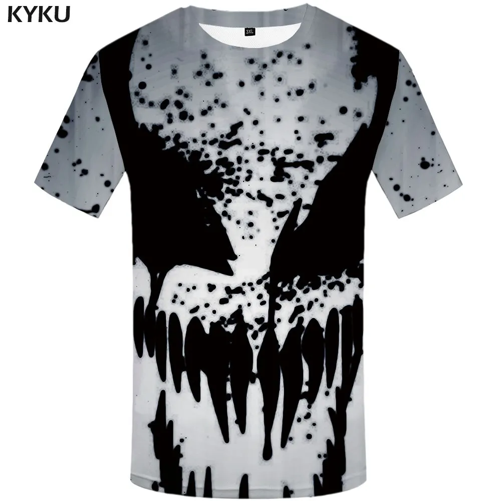 3d T-shirt 02 Забавные футболки Venom Футболка "Марвел" Для мужчин в стиле Мстителей футболки Повседневное в готическом стиле, футболка для ребенка с бойню футболки 3d короткий рукав в стиле «панк-рок» - Цвет: 3d T-shirt 02