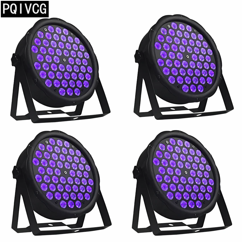 4 шт. 54x3w led ультрафиолетовый par Светильник s dmx512 uv светильник dj вечерние s|Эффект