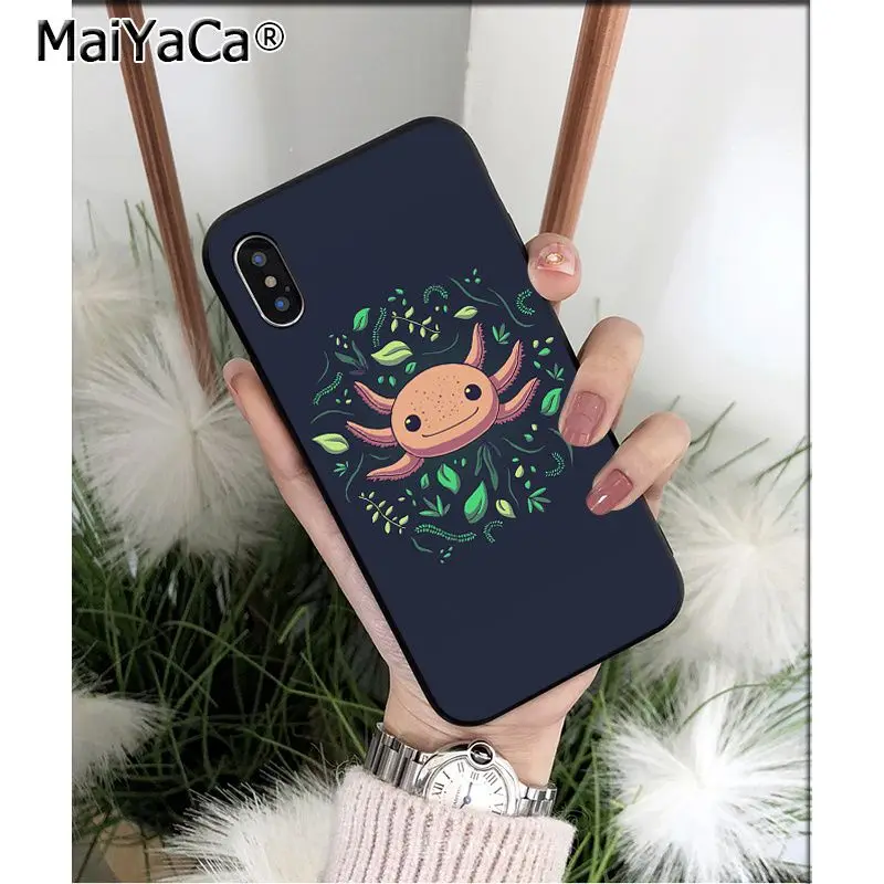 A5 MaiYaCa милый животный Axolotl клиент высокого качества чехол для телефона Apple iPhone 8 7 6 6S Plus X XS MAX 5 5S SE XR чехол - Цвет: A5