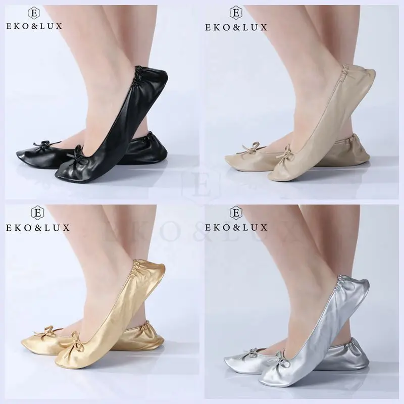 Складная Балетки Портативный Путешествия сложить Обувь Выпускного Вечера