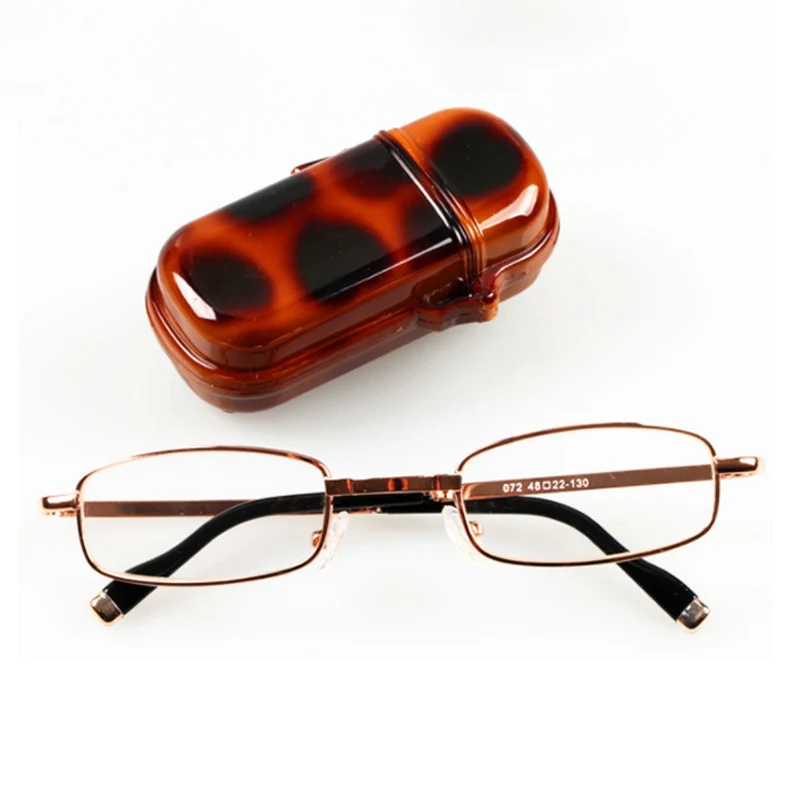 Складные очки для чтения женщин и мужчин оправа прозрачные линзы тонкие