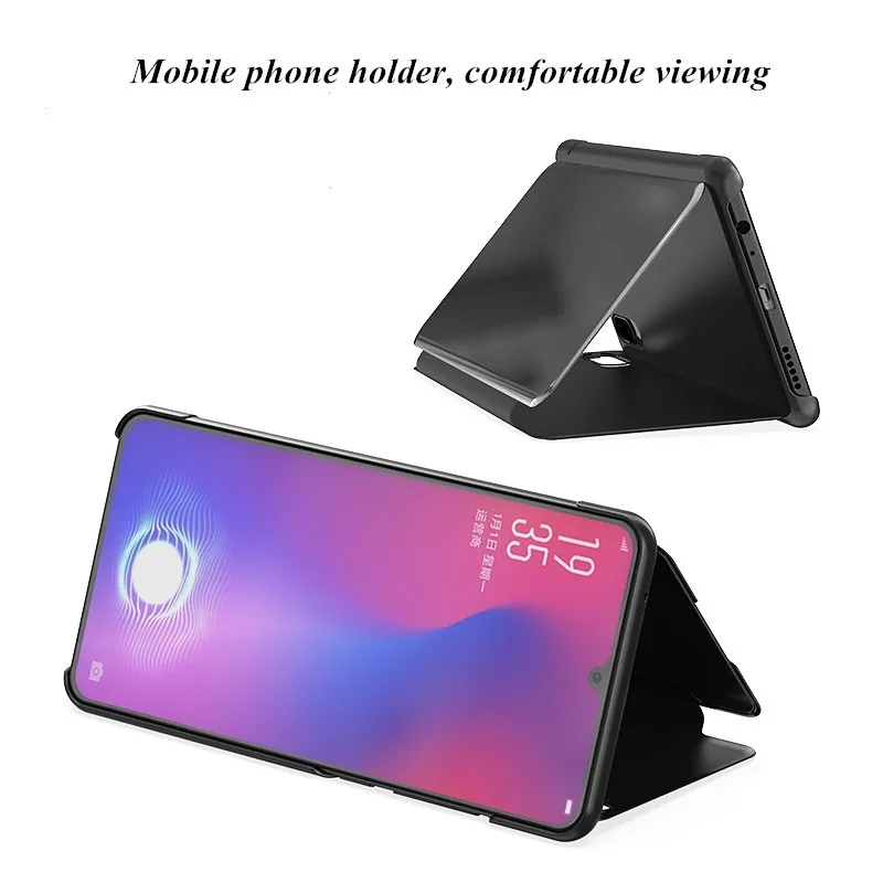 YALOCEA для Oppo K3 чехол защелкивающийся с зеркальным покрытием подставка 360 полная
