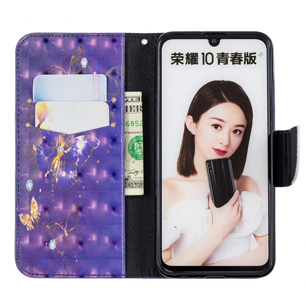 3D чехол для Huawei P Smart 2019 POT-LX1 POT-LX1RU телефона Флип кожаный PSmart POT LX1 LX1RU чехлы сумка |