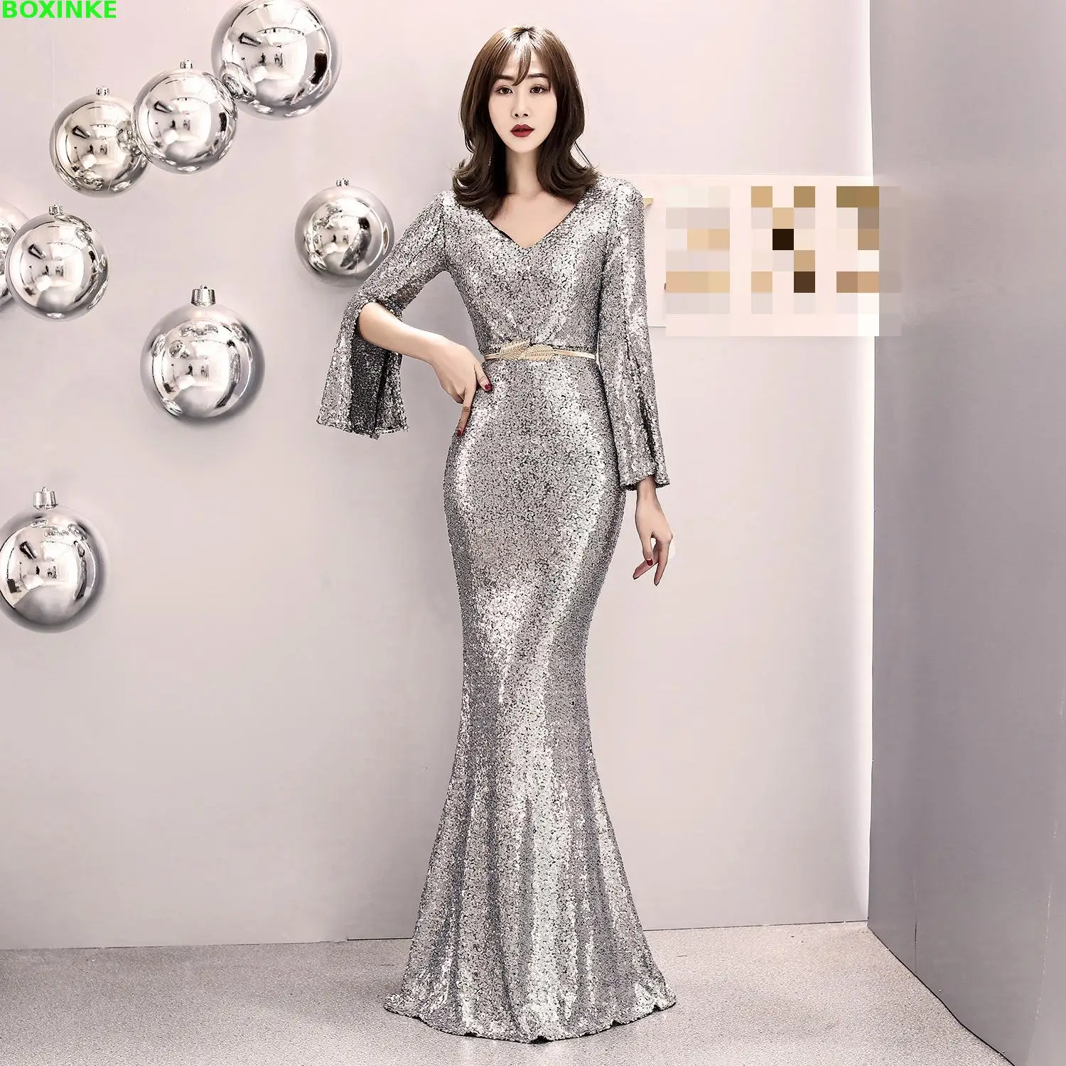 

Real Plus Size Dress Zanzea Vestido Longo Ukraine Elegant And Host Of The 2019 Cuff Banquet Sexy Night Club Long Fishtail