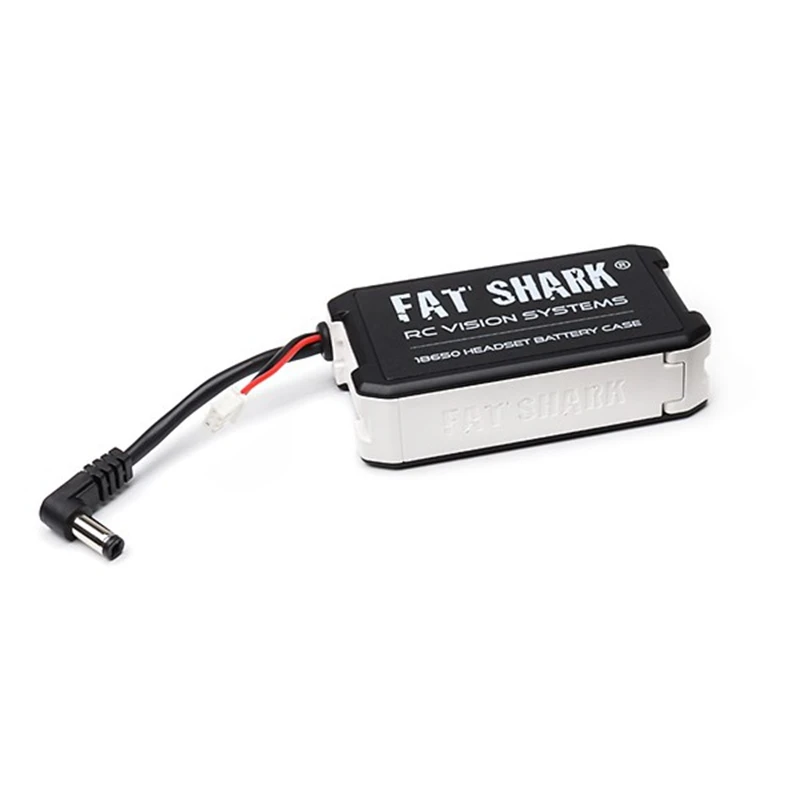 

Fatshark 7.4V 18650 Li-ion DC5.5*2.5 FPV Goggles Video Cell Battery Case For Fatshark Attitude V5 RC Racing Drone Accessories