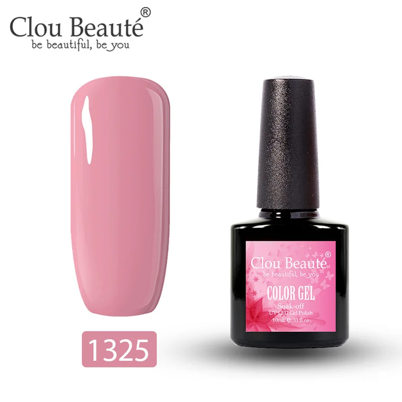 Clou Beaute Гель-лак для ногтей УФ Гибридный гвоздь Art Vernis Полупостоянный Гель-лак для ногтей 10 мл замачиваемый эмаль белый - Цвет: 1325