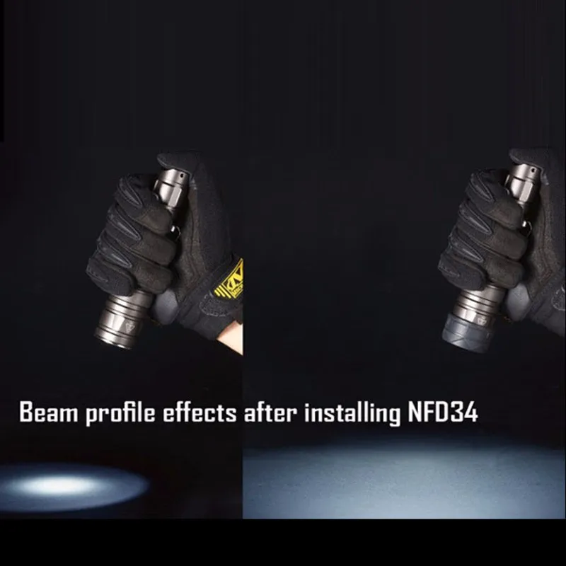 Фонарик внешние аксессуары Nitecore NFR34/NFB34/NFG34/NFD34 разноцветный фильтр подходит для фонарь с головкой 34 мм